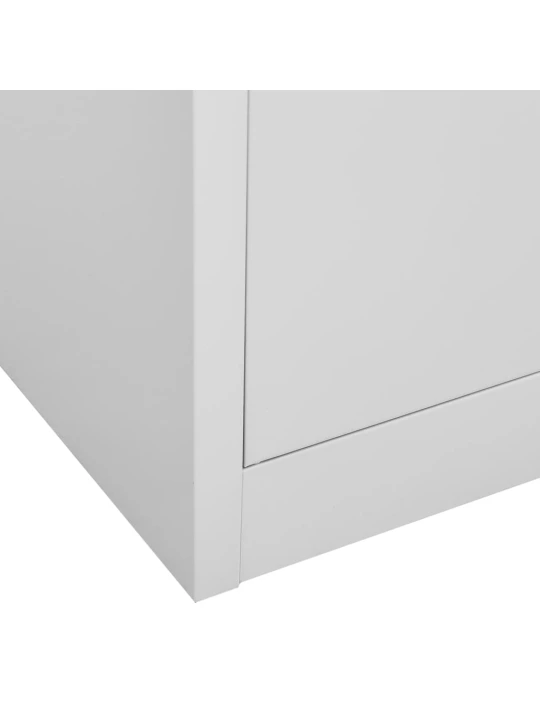 Uzamykatelné skříně 5 ks světle šedé 90 x 45 x 92,5 cm ocel
