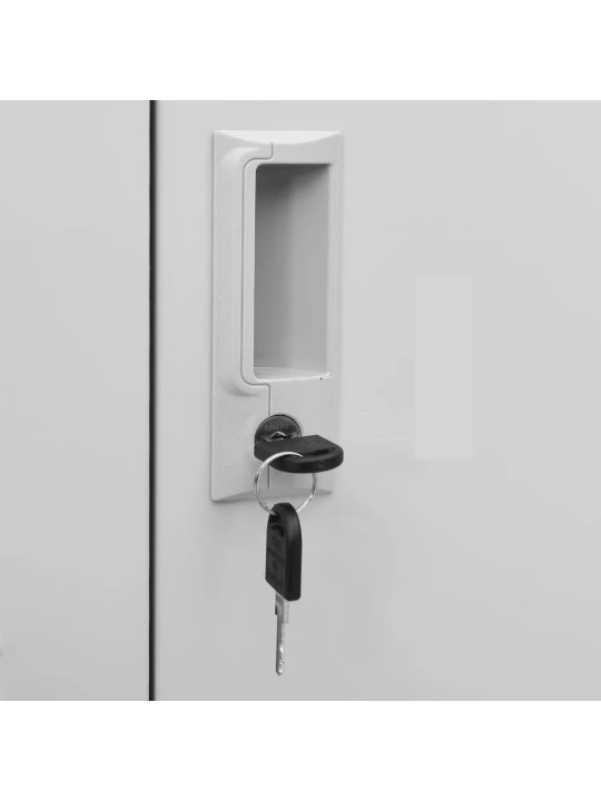 Uzamykatelné skříně 5 ks světle šedé 90 x 45 x 92,5 cm ocel
