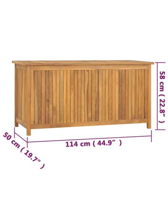 Zahradní box 114 x 50 x 58 cm masivní teakové dřevo