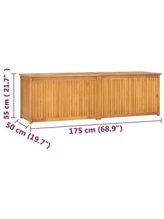 Zahradní box 175 x 50 x 55 cm masivní teakové dřevo