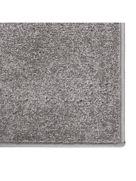 Koberec s krátkým vlasem 80 x 150 cm šedý