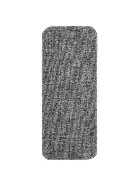 Protiskluzové nášlapy na schody 15 ks 60x25 cm šedé obdélníkové