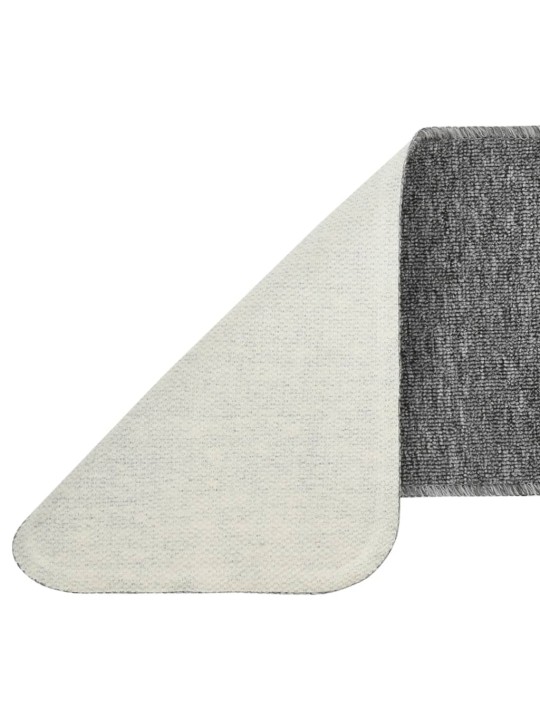 Protiskluzové nášlapy na schody 15 ks 60x25 cm šedé obdélníkové