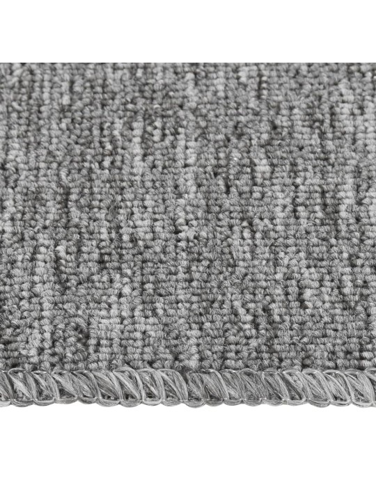 Protiskluzové nášlapy na schody 15 ks 75x20 cm šedé obdélníkové