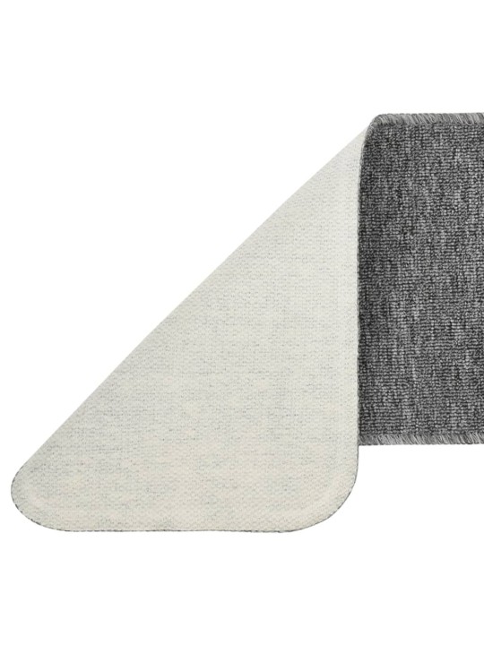 Protiskluzové nášlapy na schody 15 ks 75x20 cm šedé obdélníkové