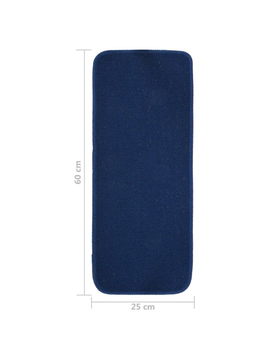 Protiskluzové nášlapy na schody 15 ks 60x25 cm námořnická modř