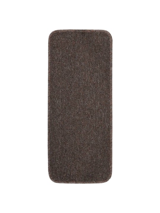 Nášlapy na schody 15 ks 60 x 25 cm hnědé protiskluzové