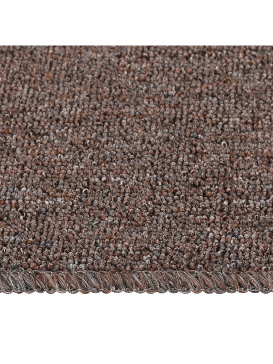 Nášlapy na schody 15 ks 60 x 25 cm hnědé protiskluzové