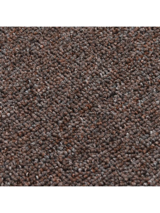 Nášlapy na schody 15 ks 60 x 25 cm hnědé protiskluzové
