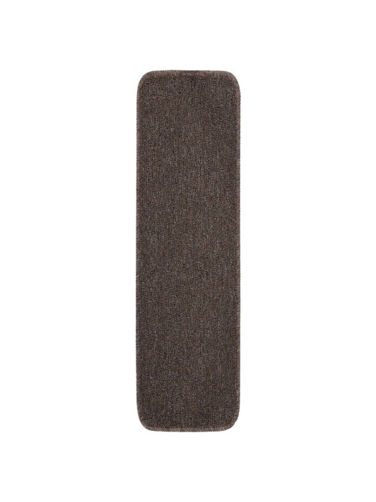 Nášlapy na schody 15 ks 75 x 20 cm hnědé protiskluzové