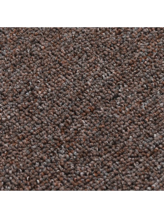 Nášlapy na schody 15 ks 75 x 20 cm hnědé protiskluzové