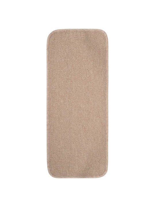 Nášlapy na schody 15 ks 60 x 25 cm béžové protiskluzové