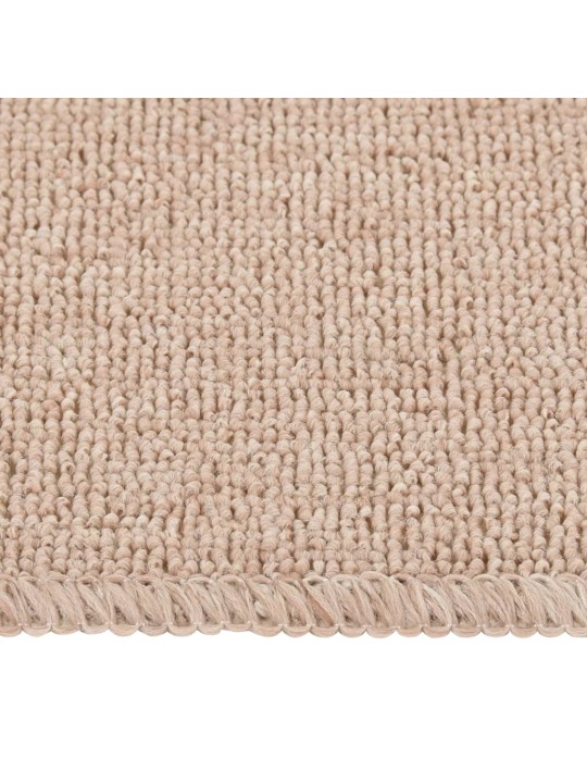 Nášlapy na schody 15 ks 75 x 20 cm béžové protiskluzové