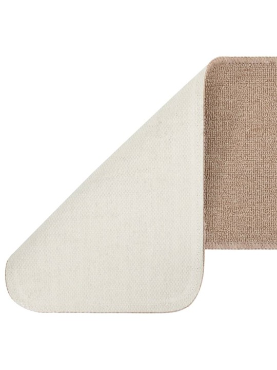 Nášlapy na schody 15 ks 75 x 20 cm béžové protiskluzové