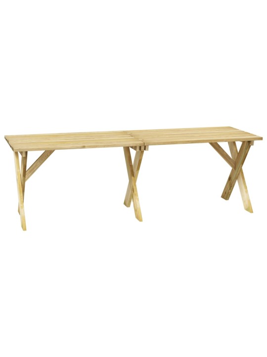 Zahradní stůl 220 x 73 x 70 cm impregnované borové dřevo