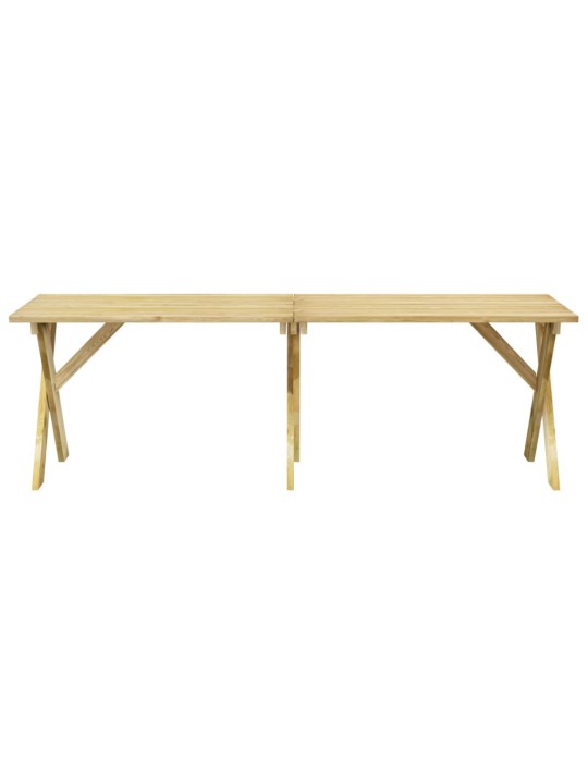 Zahradní stůl 220 x 73 x 70 cm impregnované borové dřevo