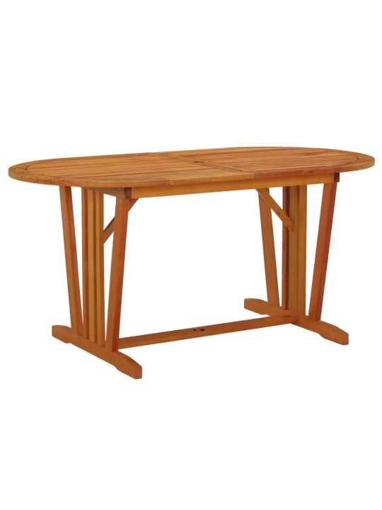 Zahradní stůl 160 x 85 x 75 cm masivní eukalyptové dřevo