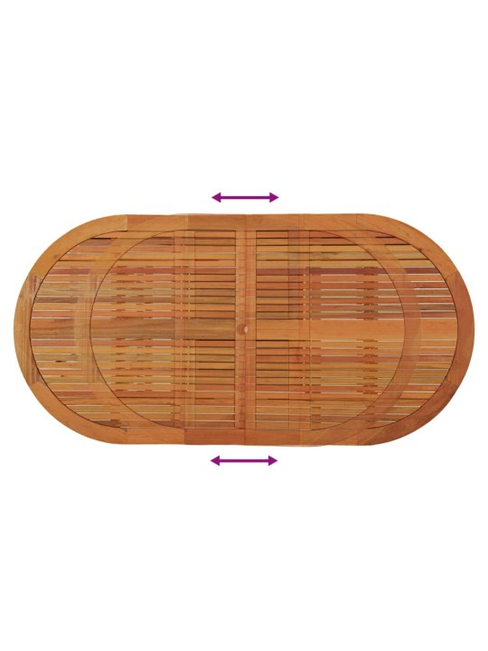 Zahradní stůl 200 x 100 x 75 cm masivní eukalyptové dřevo