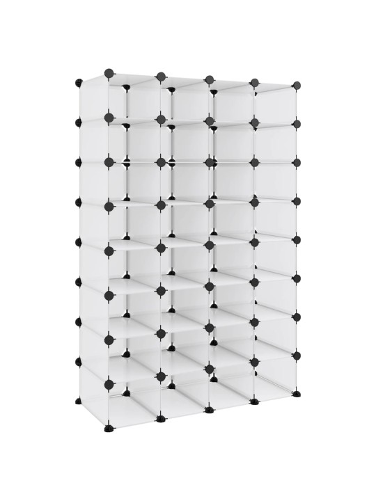 Botník průhledný 93 x 36,5 x 140 cm PP