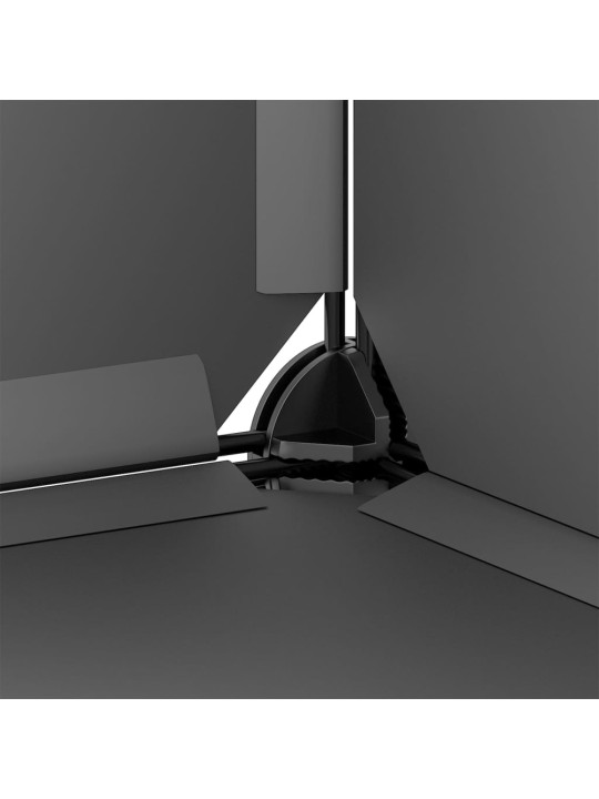 Klec pro malá zvířata černá 142 x 74 x 93 cm PP a ocel