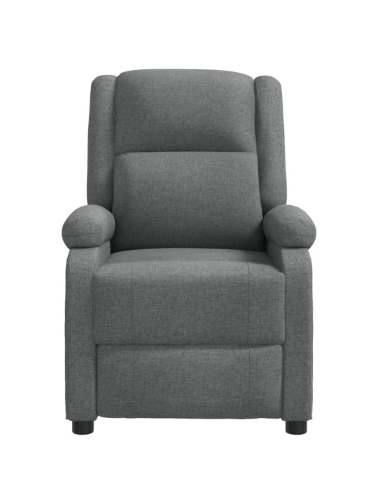 Masážní křeslo tmavě šedé textil
