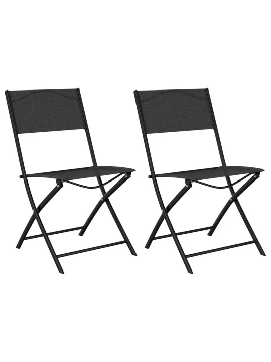 3dílný bistro set ocel černý
