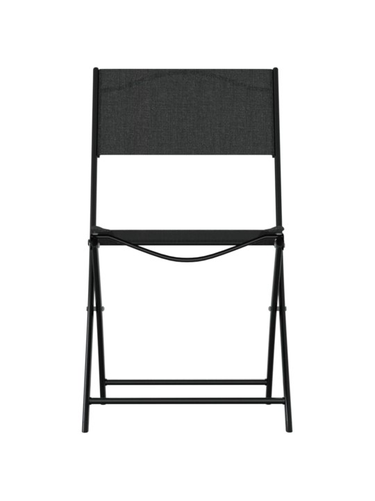 3dílný bistro set ocel černý