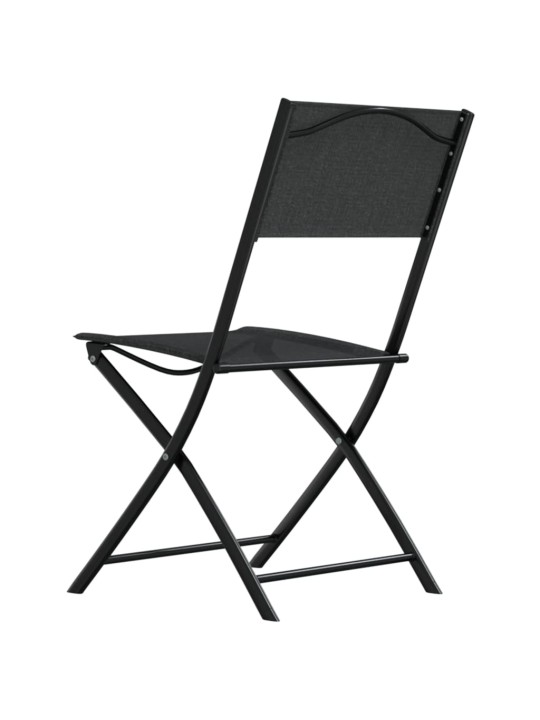 3dílný bistro set ocel černý