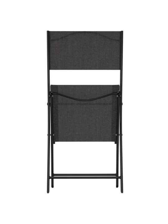 3dílný bistro set ocel černý