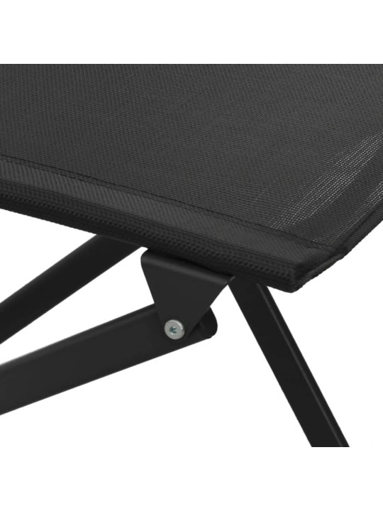3dílný bistro set ocel černý