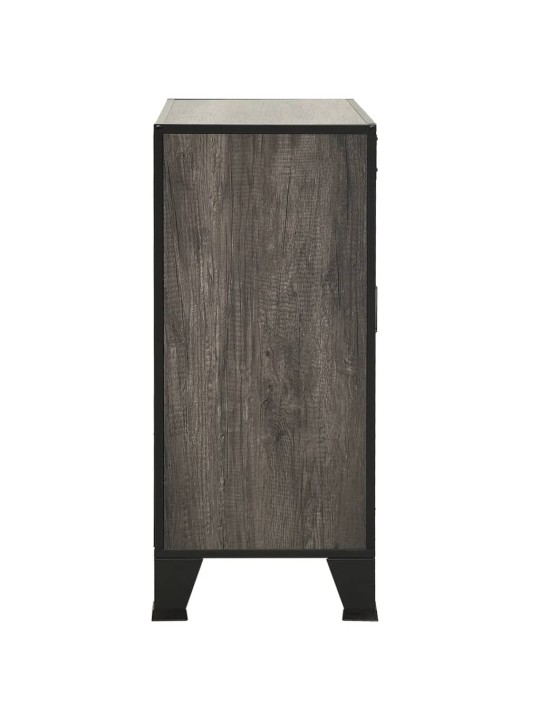 Úložné skříně 2 ks šedé 72 x 36 x 82 cm kov a MDF