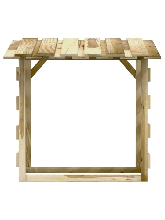 Pergoly se střechou 2 ks 100x90x100 cm impregnovaná borovice