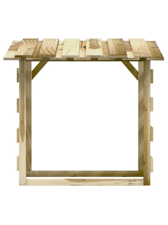 Pergoly se střechou 4 ks 100x90x100 cm impregnovaná borovice