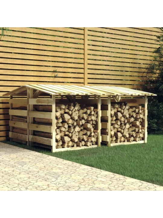 Pergoly se střechou 4 ks 100x90x100 cm impregnovaná borovice