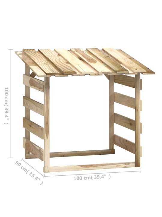 Pergoly se střechou 6 ks 100x90x100 cm impregnovaná borovice