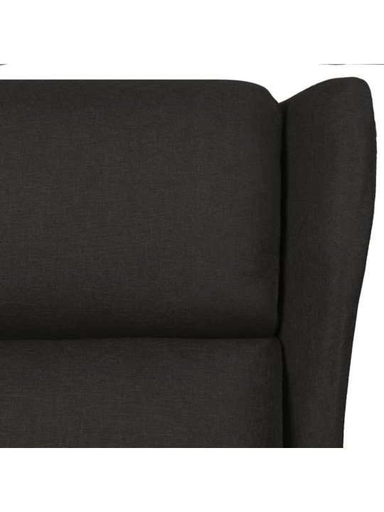Polohovací křeslo černé textil