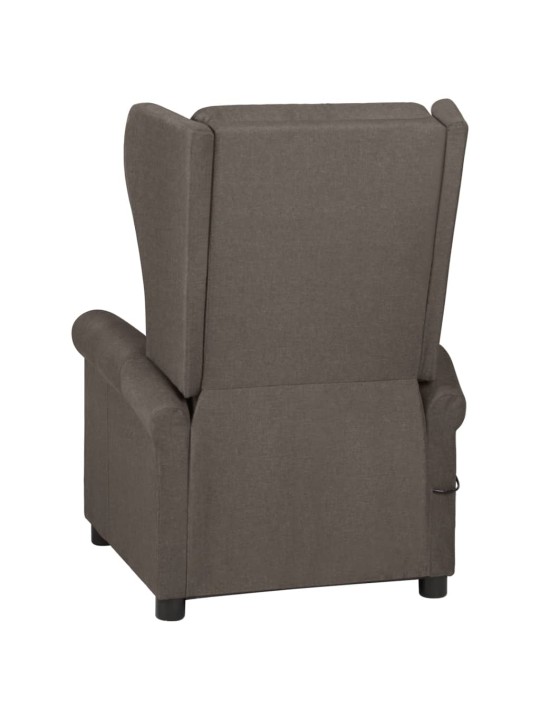 Polohovací křeslo hnědé textil