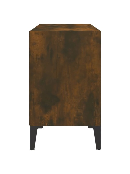 Tv stolek s kovovými nohami kouřový dub 69,5 x 30 x 50 cm