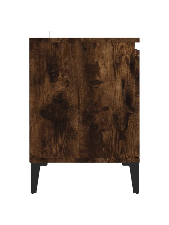 TV stolek s kovovými nohami kouřový dub 103,5 x 35 x 50 cm