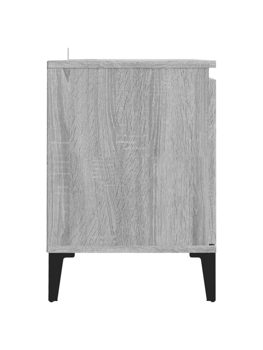 TV stolek s kovovými nohami šedý sonoma 103,5 x 35 x 50 cm