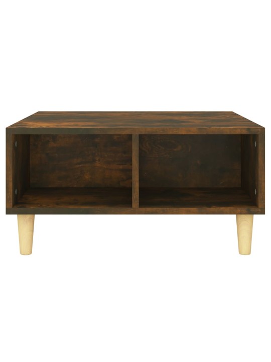 Konferenční stolek kouřový dub 60 x 60 x 30 cm kompozitní dřevo