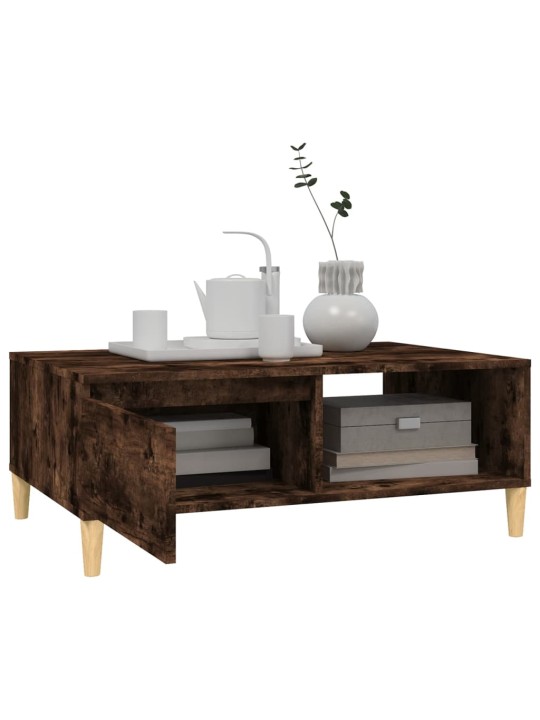 Konferenční stolek kouřový dub 90 x 60 x 35 cm kompozitní dřevo