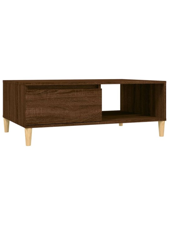 Konferenční stolek hnědý dub 90 x 60 x 35 cm kompozitní dřevo