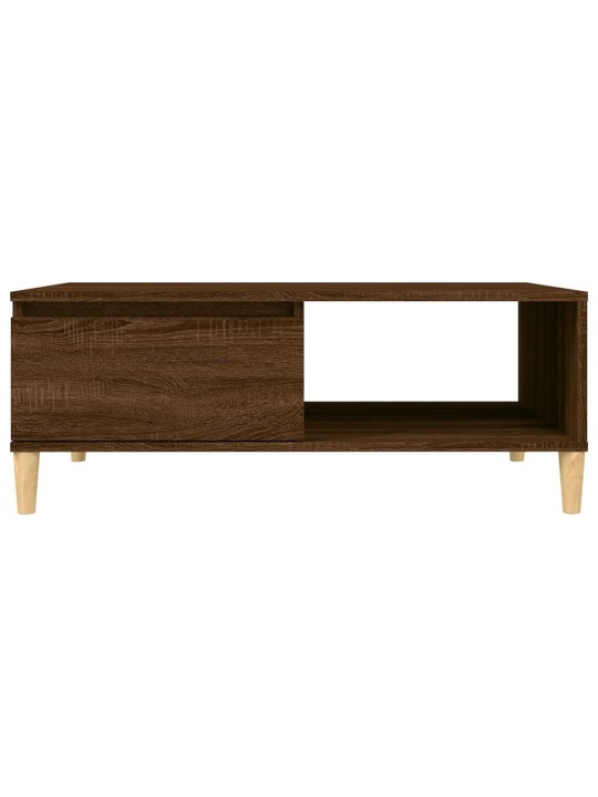Konferenční stolek hnědý dub 90 x 60 x 35 cm kompozitní dřevo