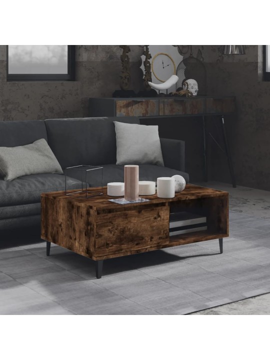 Konferenční stolek kouřový dub 90 x 60 x 35 cm kompozitní dřevo