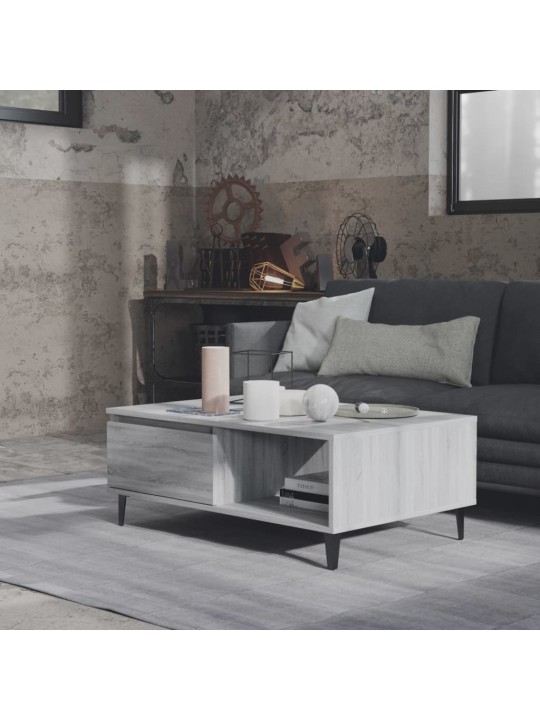 Konferenční stolek šedý sonoma 90 x 60 x 35 cm kompozitní dřevo