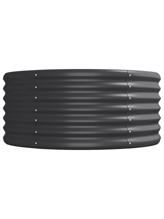 Vyvýšený záhon práškově lakovaná ocel 620x80x36 cm antracitový