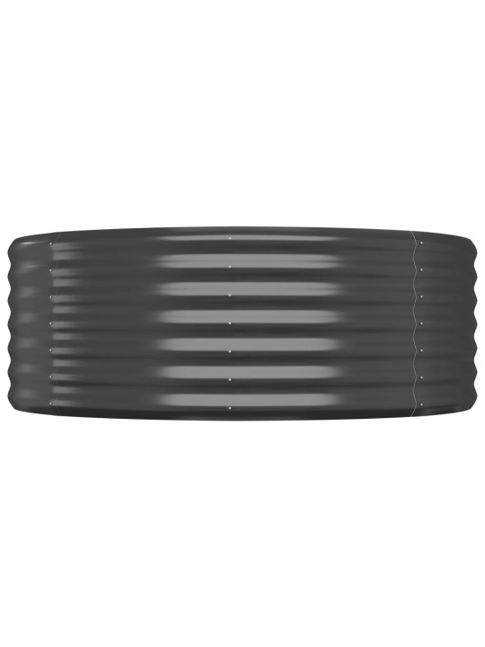 Vyvýšený záhon práškově lakovaná ocel 507x100x36 cm antracitový
