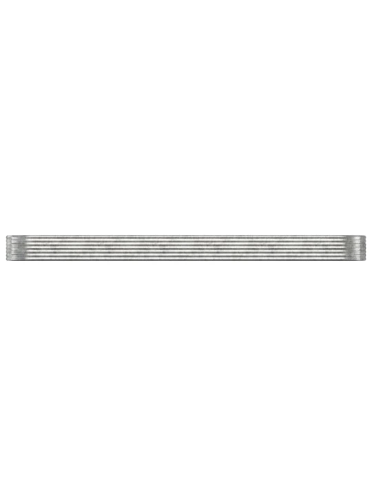 Vyvýšený záhon práškově lakovaná ocel 507x100x36 cm stříbrný