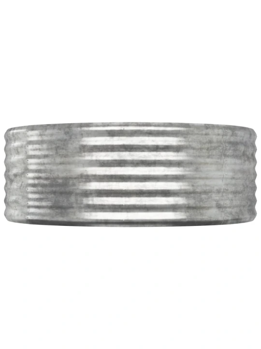 Vyvýšený záhon práškově lakovaná ocel 507x100x36 cm stříbrný